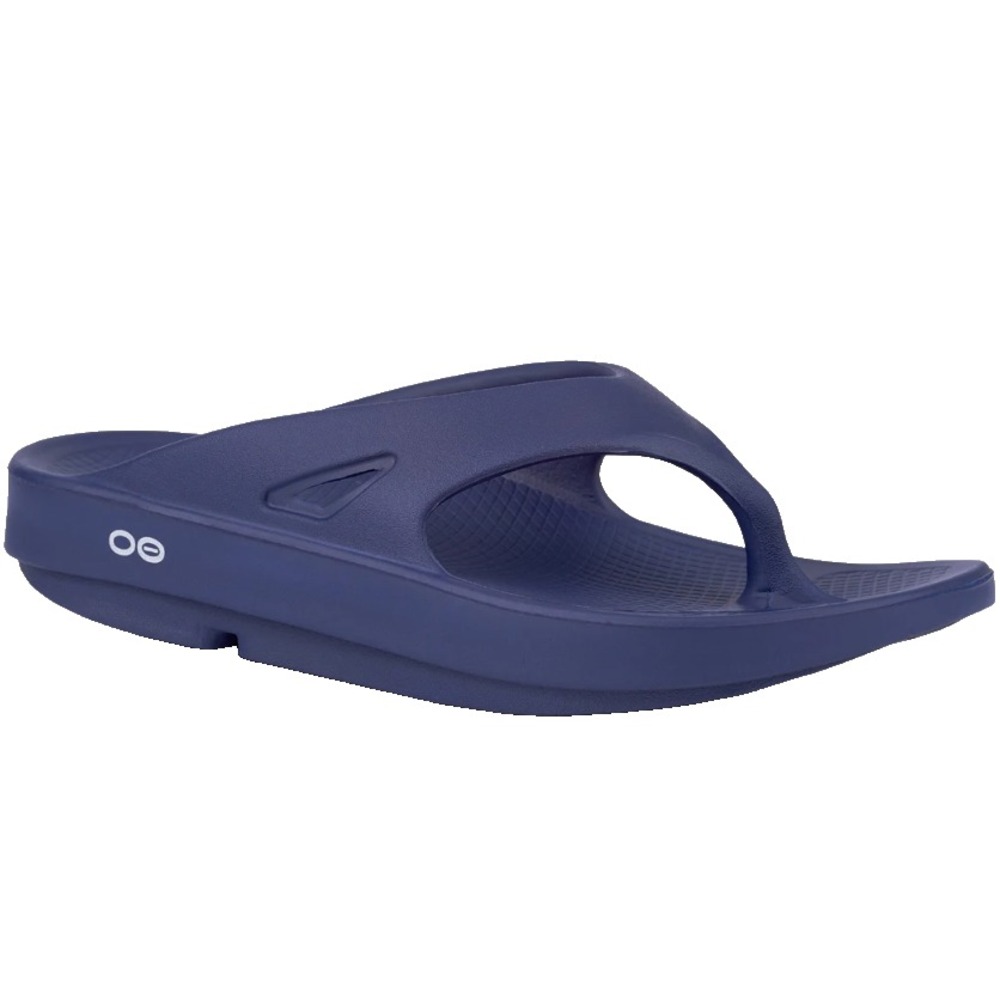 Oofos Ooriginal Thong Sandals Navy Recovery Slides Womens 8 EU 39